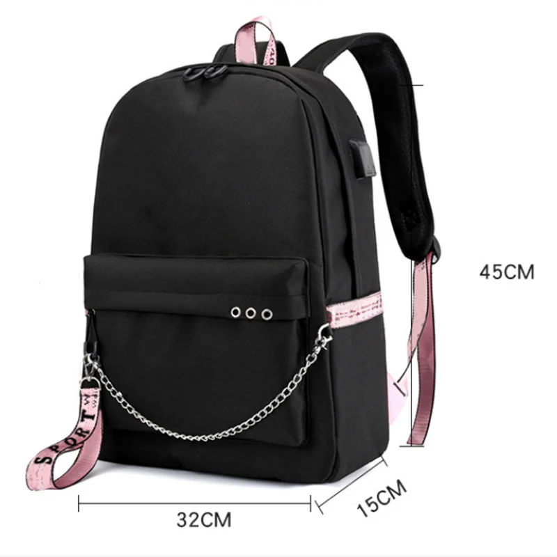 KPOP LISA ROSÉ JENNIE JISOO BORN PINK World Tour 2022 Backpack Shoulders Bag School Sports Backpack