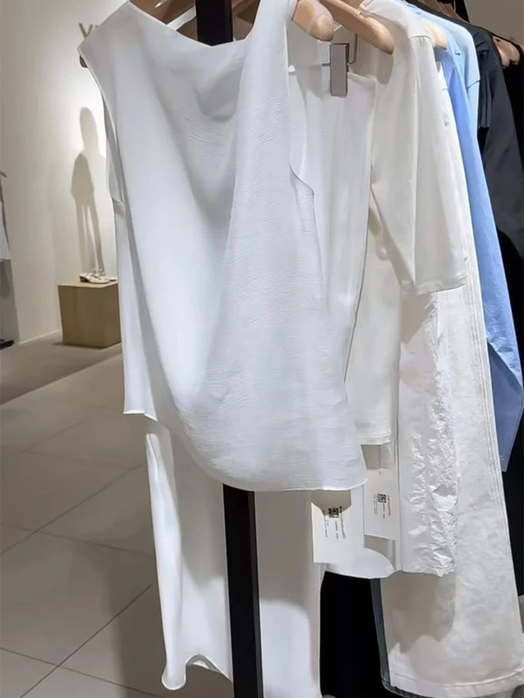 Ele Svel haut taille haute jupe amincissante mince été Faion ensemble pantalons longs rond Ne aérien Dring