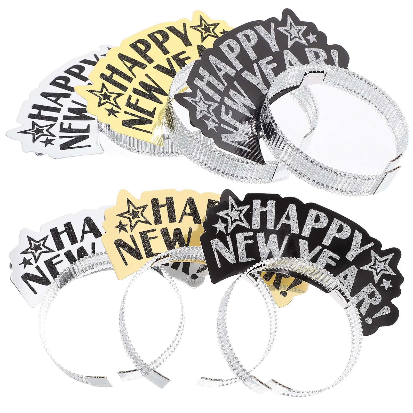 

6 Pcs Gold Headb s Happy New Year Celebration Stylish Comfortable Party Accessories Festive New Years Party Accessories Events
