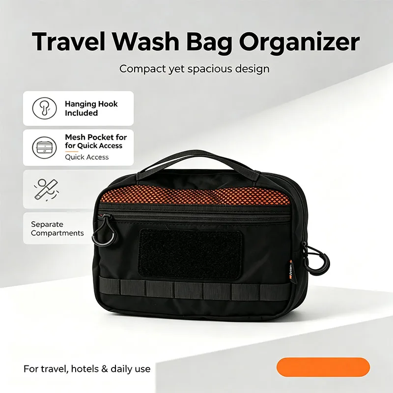 Tactical Hygiene Kit EDC Tool with Molle System for Outdoor Survival Emergency Portable Toilet Cleaning Supplies