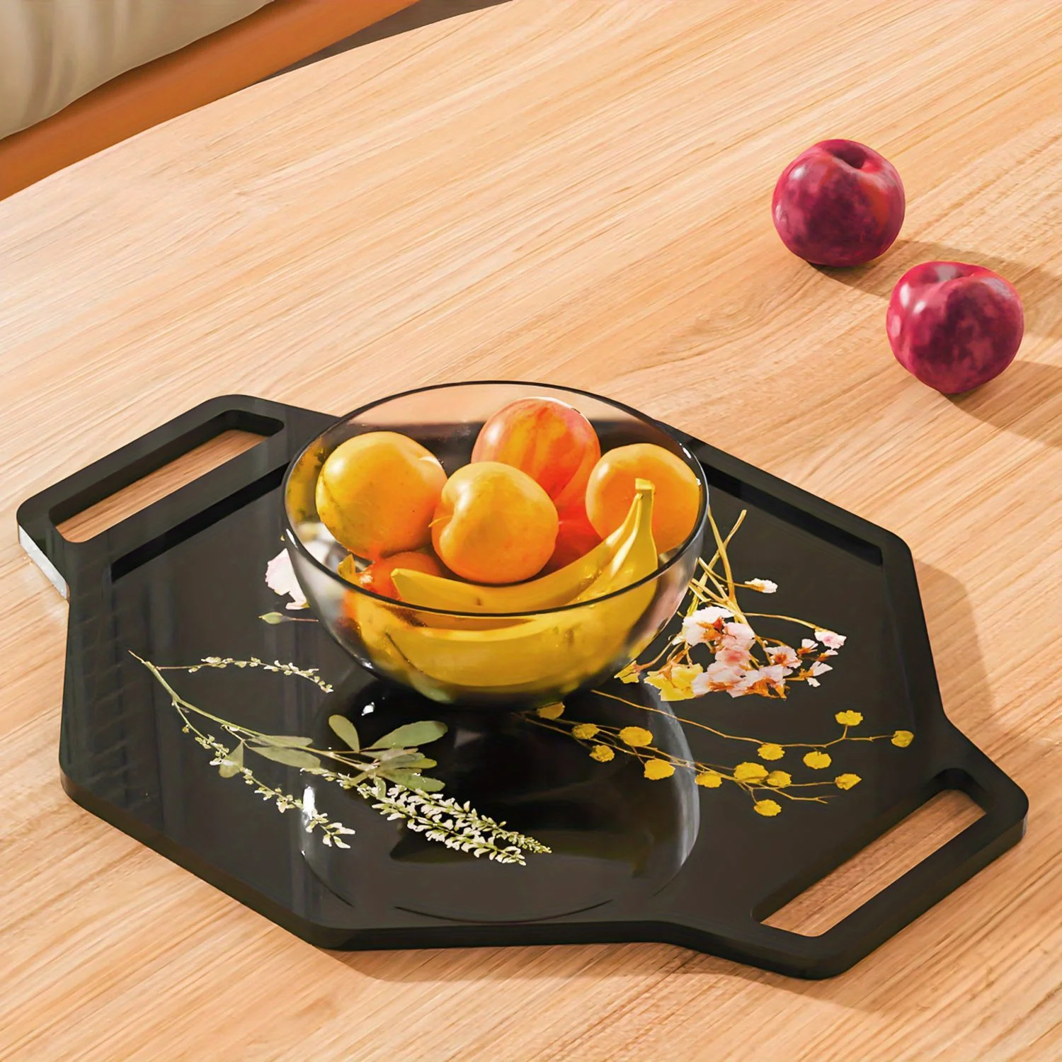 There Are Two Varieties of Silicone Molds for Trays, Featuring Circular And Octagonal Shapes Along with Matching Handles, Designed for Resin Casting Kits, Making Them Ideal for Projects And Home Decor for Beginners