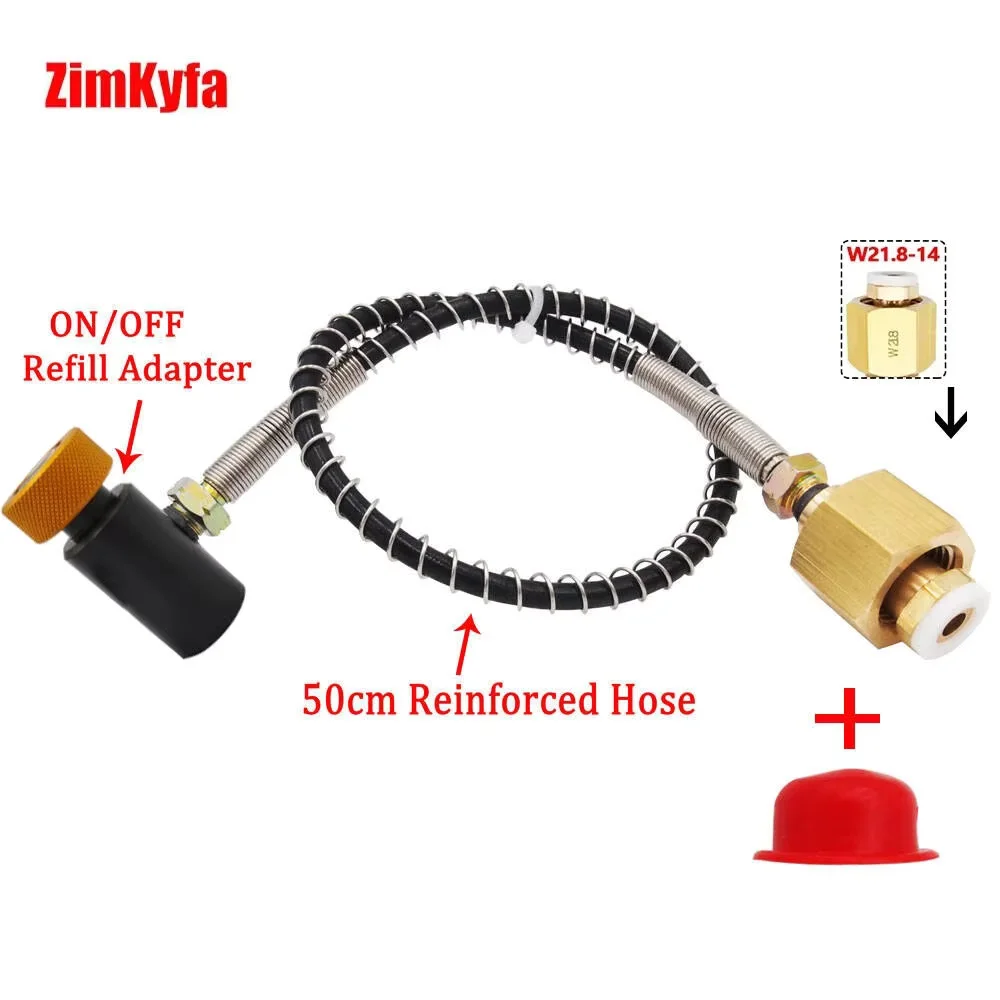 

Soda Club Fizzy Drink CO2 Cylinder Carbon Dioxide Tank Refill Adapter Charging Adaptor for Sodastream,W21.8-14 CGA320 Connector