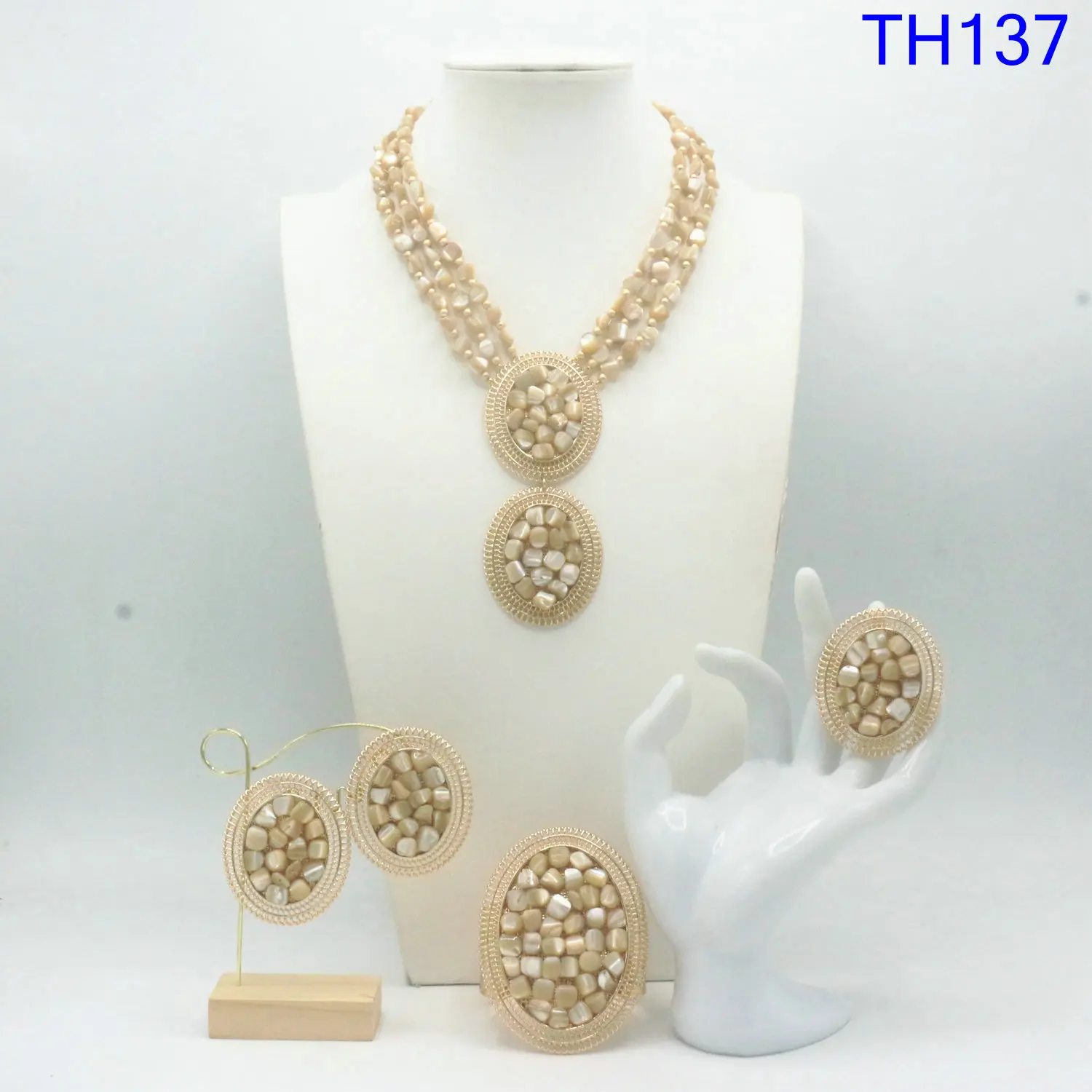 Natural Real Coral Beads Set Latest Nigerian African Wedding Beads Necklace Jewelry Set Trendy Design Jewelry