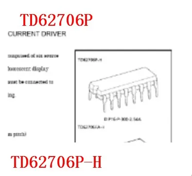 

TD62706P TD62706P-H DIP16 New and Fast Shipping