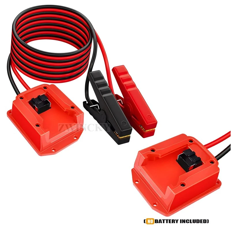 

Igniter Jumper Cable with Adapter for Milwaukee 18V Battery 12AWG 6FT Car Jumper Booster Cable Temperature Resistant (no Battery