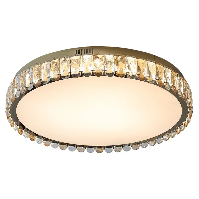 

Modern simple light luxury crystal ceiling light bedroom room creative home atmosphere living room dining room