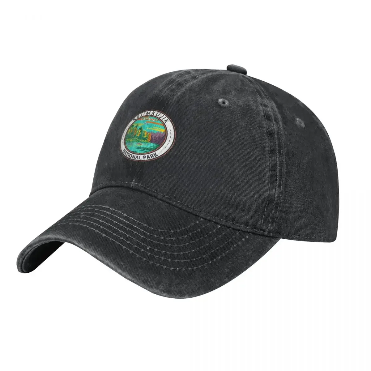 

Kejimkujik National Park Still Brook Canada Vintage Badge Baseball Cap Visor dad hat Women Caps Men's