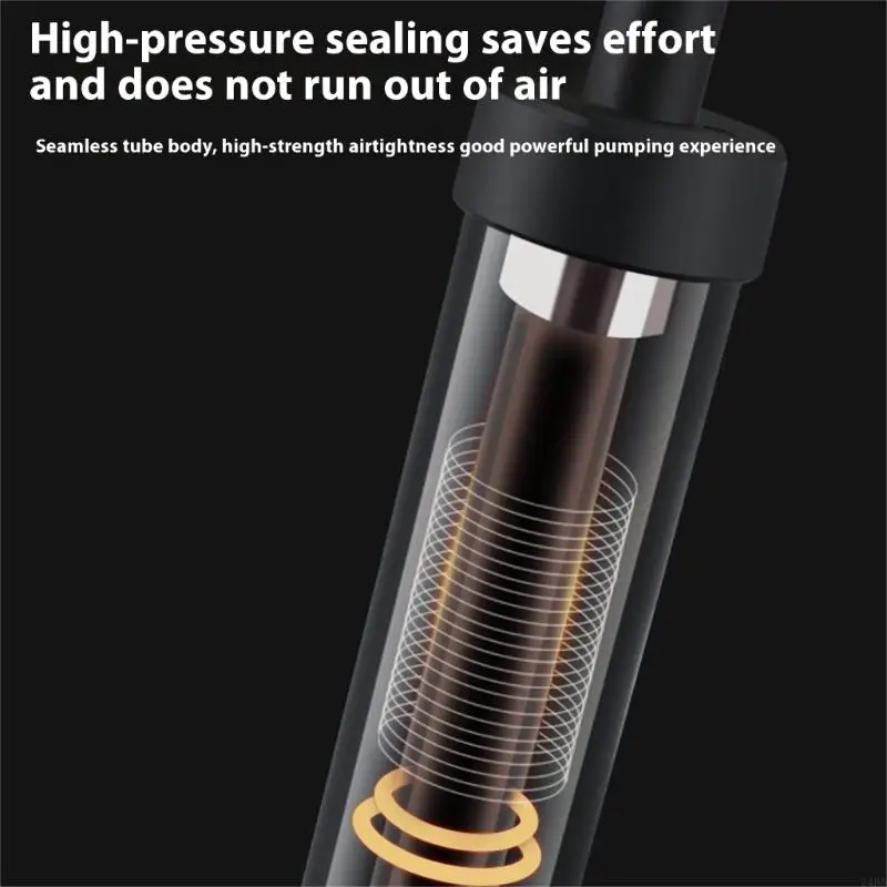 Ручные шариковые насосы Небольшой спортивный шаровой настрой с иглой, насадкой, шлангами для ручных насосов для волейбола, 24BD