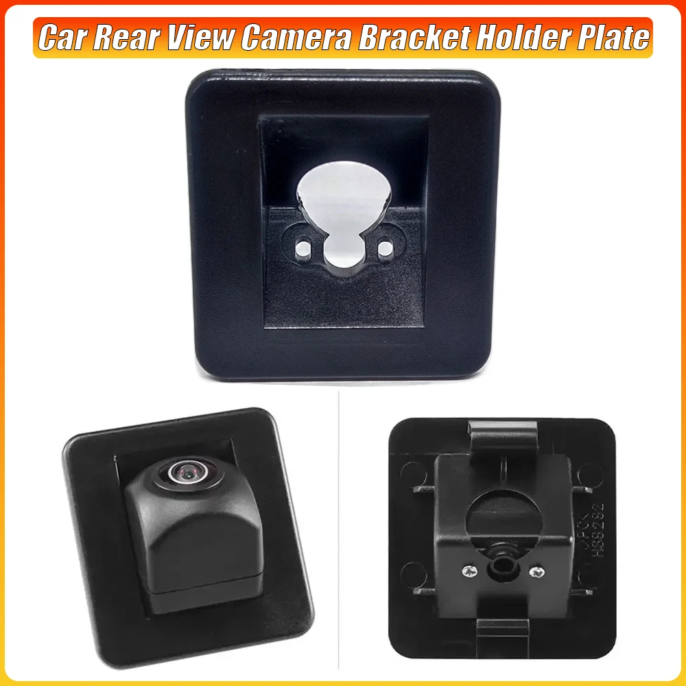 Car Rear View Camera Bracket Holder Plate Lights Mount Universal Vehicle Reverse Cam Back Up Holder ABS Black For Kia K3 K3S