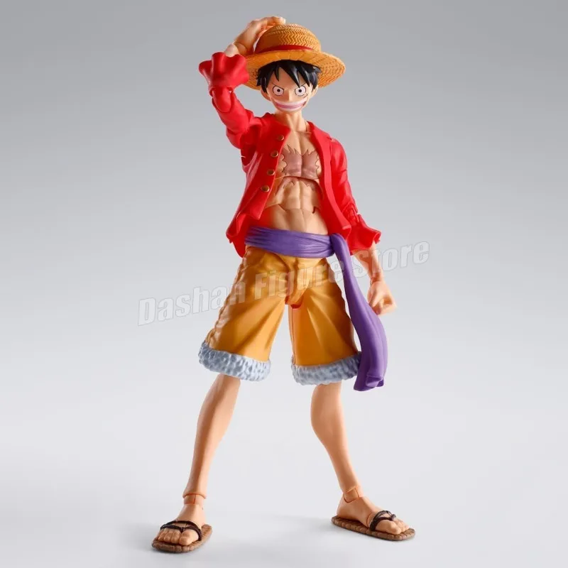 15cm One Piece Figurine Shf Monkey D Luffy Action Figure PVC Collection Anime The War of The Island Of Ghosts Luffy Model Toys