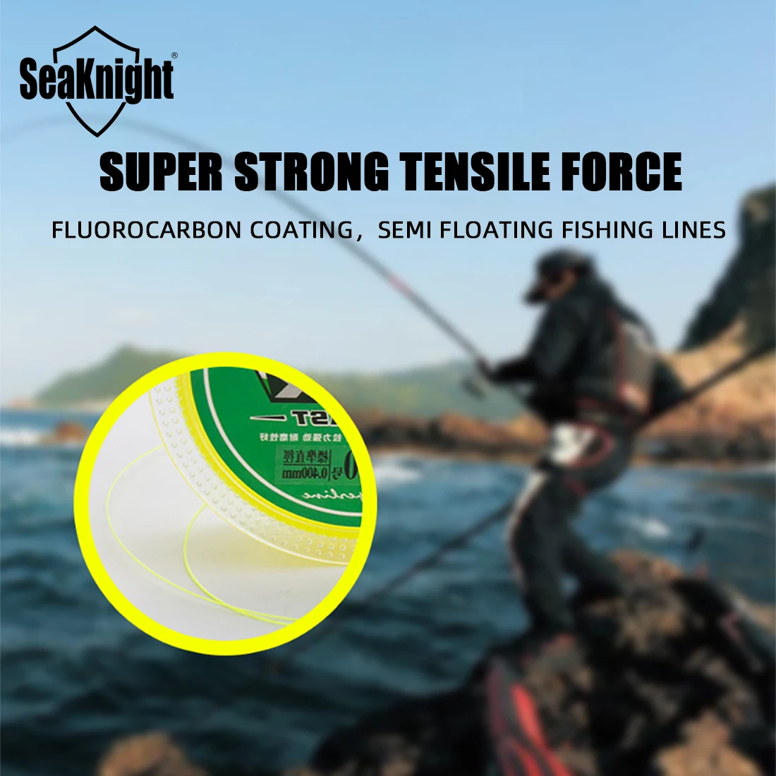 2023 SeaKnight KWDISS Professional Rock Fishing Line FULL 150M Smooth Strong Semi floating Nylon fishing lines Saltwater Tackles