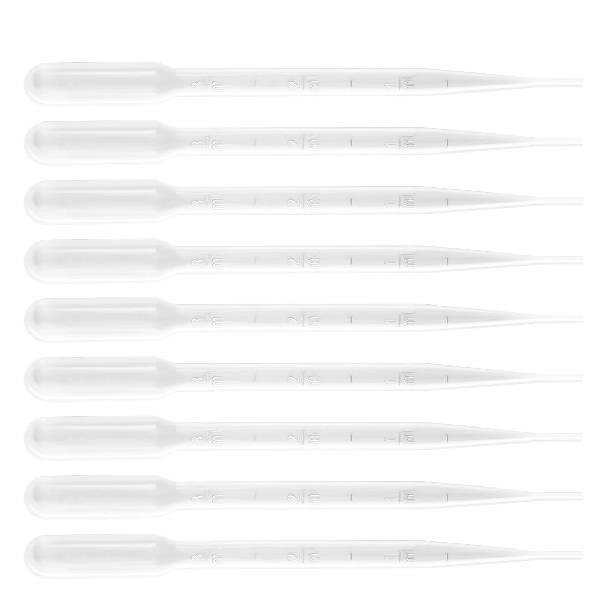 

300 Pcs Plastic Dropper Transfer Pipette Serological 3ml Pipettes Disposable Micropipette