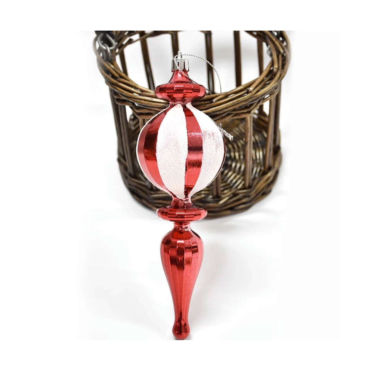 Adorno navideño para decoración del hogar, colgante artesanal de Año Nuevo, Bola de cebolla de árbol de Navidad