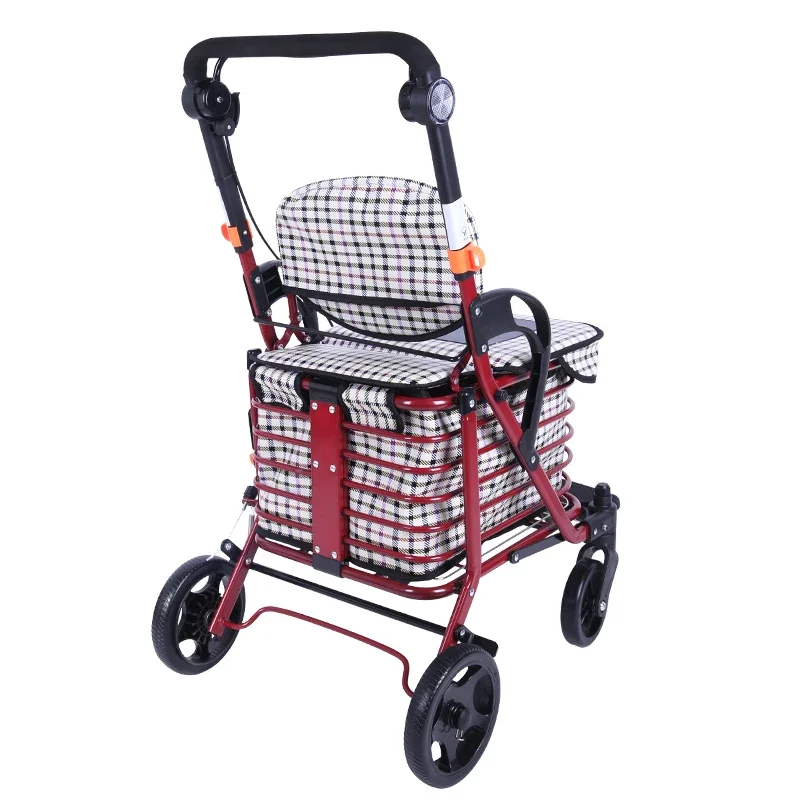 Elderly Shopping Cart, Walking Cart, Driving Aid, Walking Aid, Light Folding, Portable Vegetable Shopping Cart,walk chair