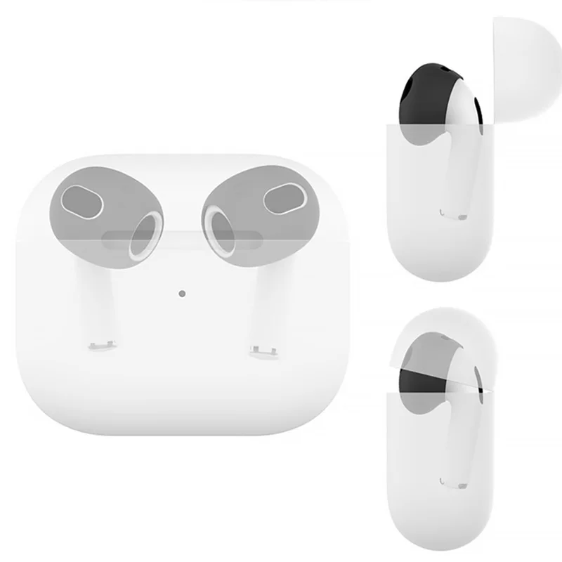 2PCS 1Pair Silicone Airpods Ear Caps For AirPods 3rd Ear Cover Tips Accessories Protective Case Skin Covers For Apple AirPod 3