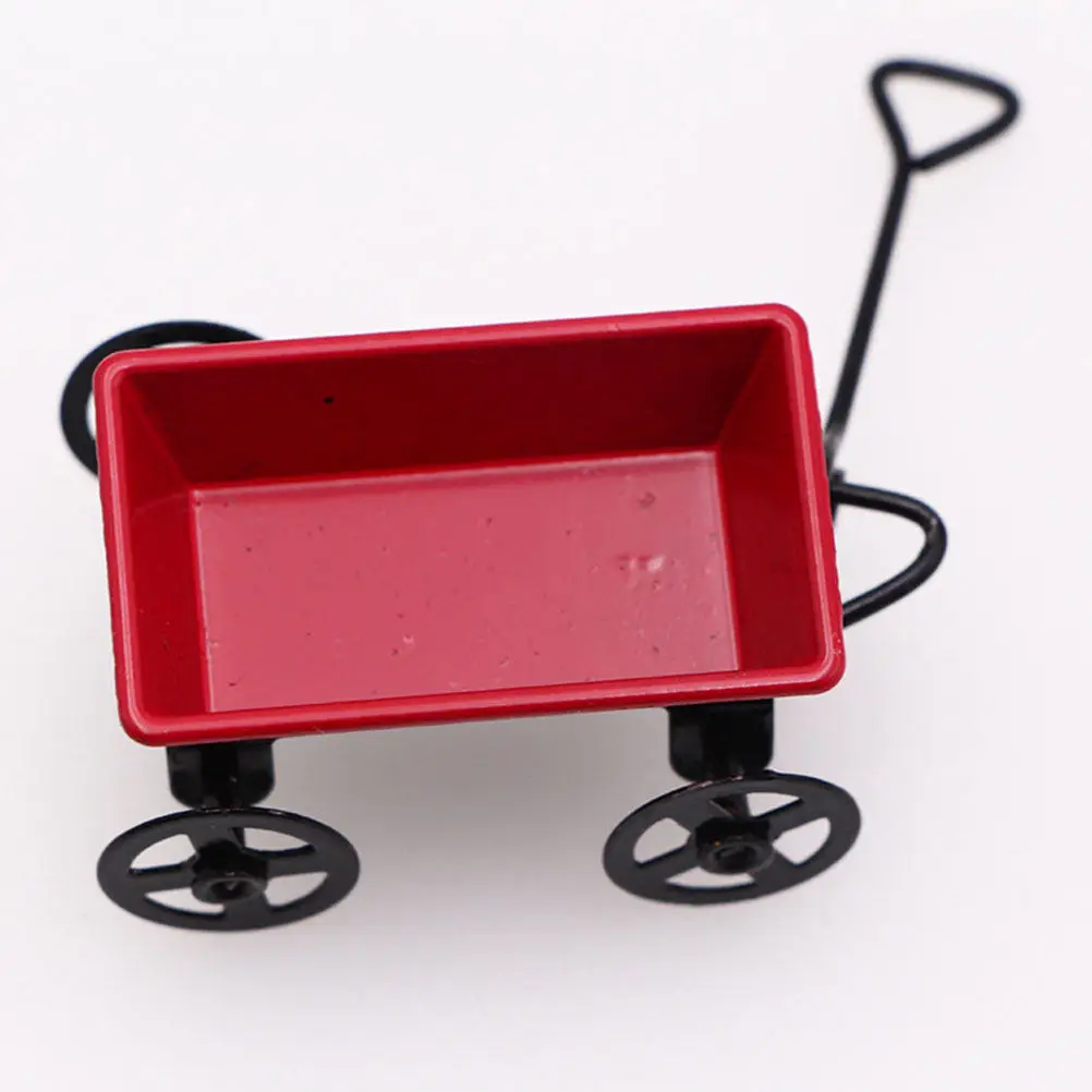 

1Set Mini Garden Cart and Tools Set Miniature House Adornments Micro Landscape Ornaments Elegant Decor