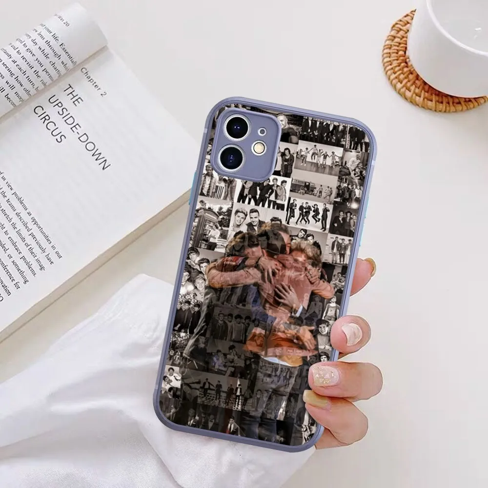 Band O-One Direction Phone Case for iPhone 15 16 14 11 12 13 Mini Pro Max 8 7 Plus X XR XS MAX Translucent Matte Cover