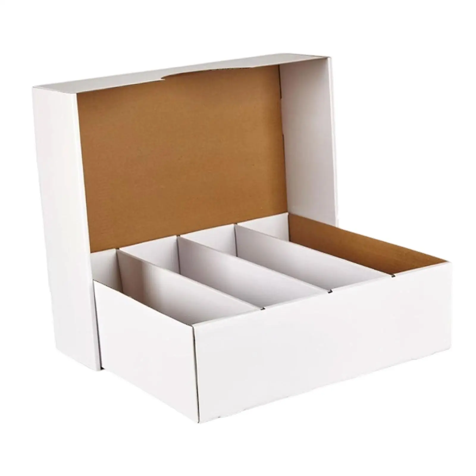 

Trading Cards Box, Four Grids Collecting Save Space Sorting Tray Case for