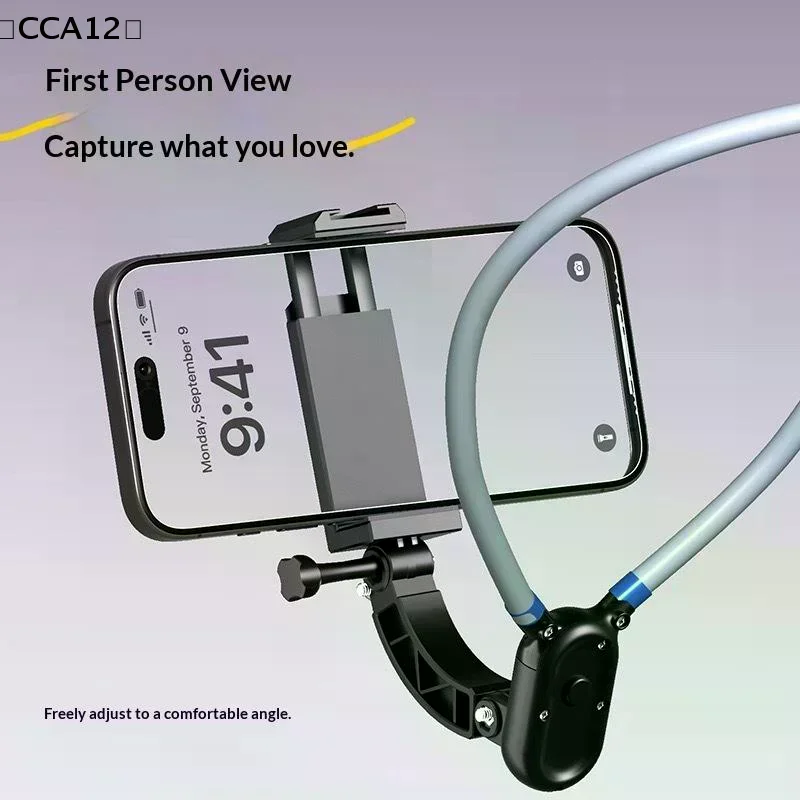 

Hands-Free Neck Mount Phone Clip 180° Rotation Phone Holder For Phone Accessories For Motorcycles, Cars, Bicycles