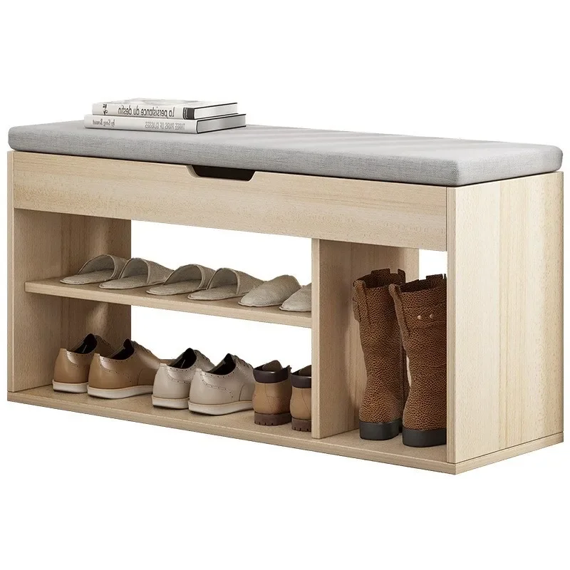 Portable Shoe Rack Seatable Cabinets Entrance Storage Bench Integrated Shoes Cabinets Organizer Household Living Room Furniture