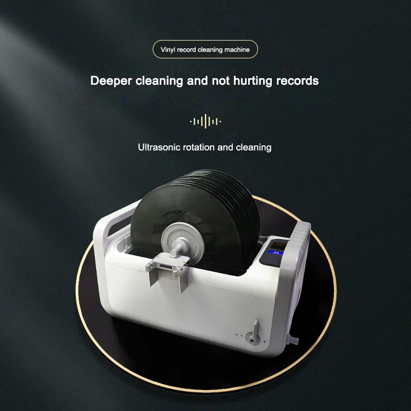 Ultrasonic vinyl record washer disc gramophone record light washer vinyl record cleaning