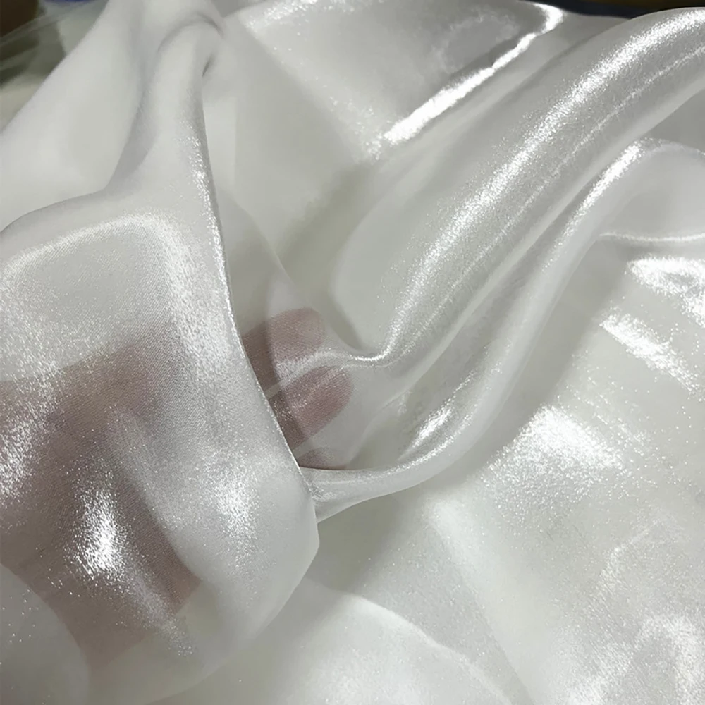 

Bright light liquid water light organza wedding dress designer fabric diy handmade Lolita clothing fabric children's clothing