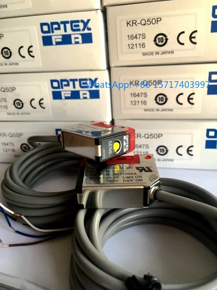 

1 шт. новый оригинальный японский фотоэлектрический переключатель OPTEX KR-Q50P KR-Q50CP KR-Q50N