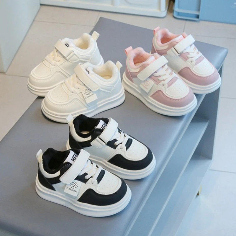 

Fashion Girls' Shoes 2025 Winter New Kids Cotton Shoes Comfort Anti Slip Boys' Sneakers Simple Versatile Girls Casual Shoe Tenis