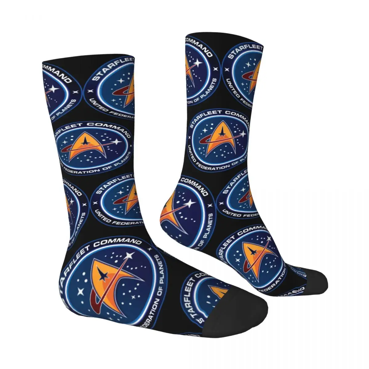 Star Treks Starfleet Theme Design Unisex Winter Socks Warm Happy Socks Street Style Crazy Sock