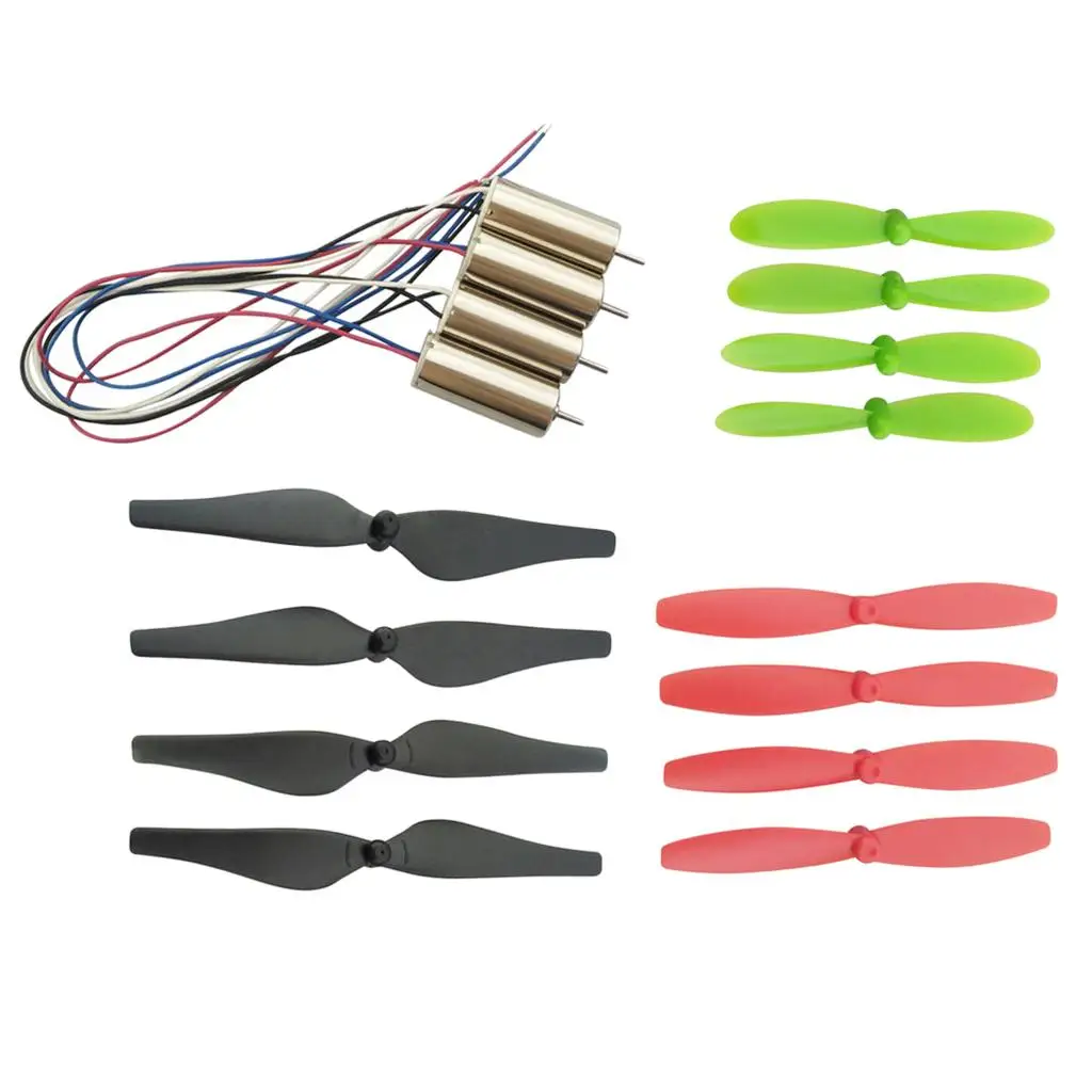 RC Drone DIY Accessories Multi Color 8520 Coreless Motors Quadcopter Kit Brushless Motor Propeller Set for Model Building Hobby