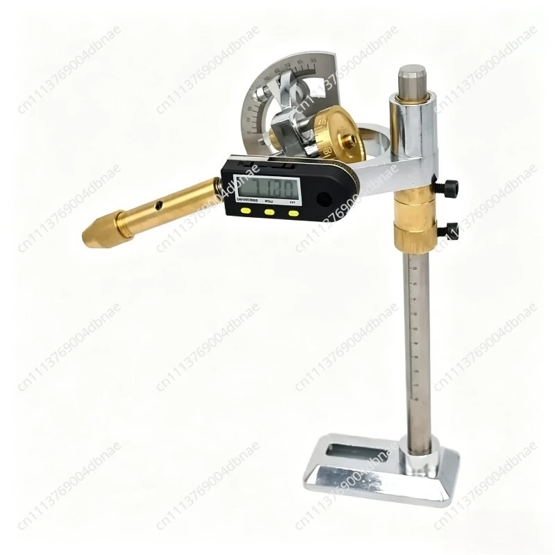 Gem grinding and planing machine, gem polishing machine, mechanical arm, digital display arm