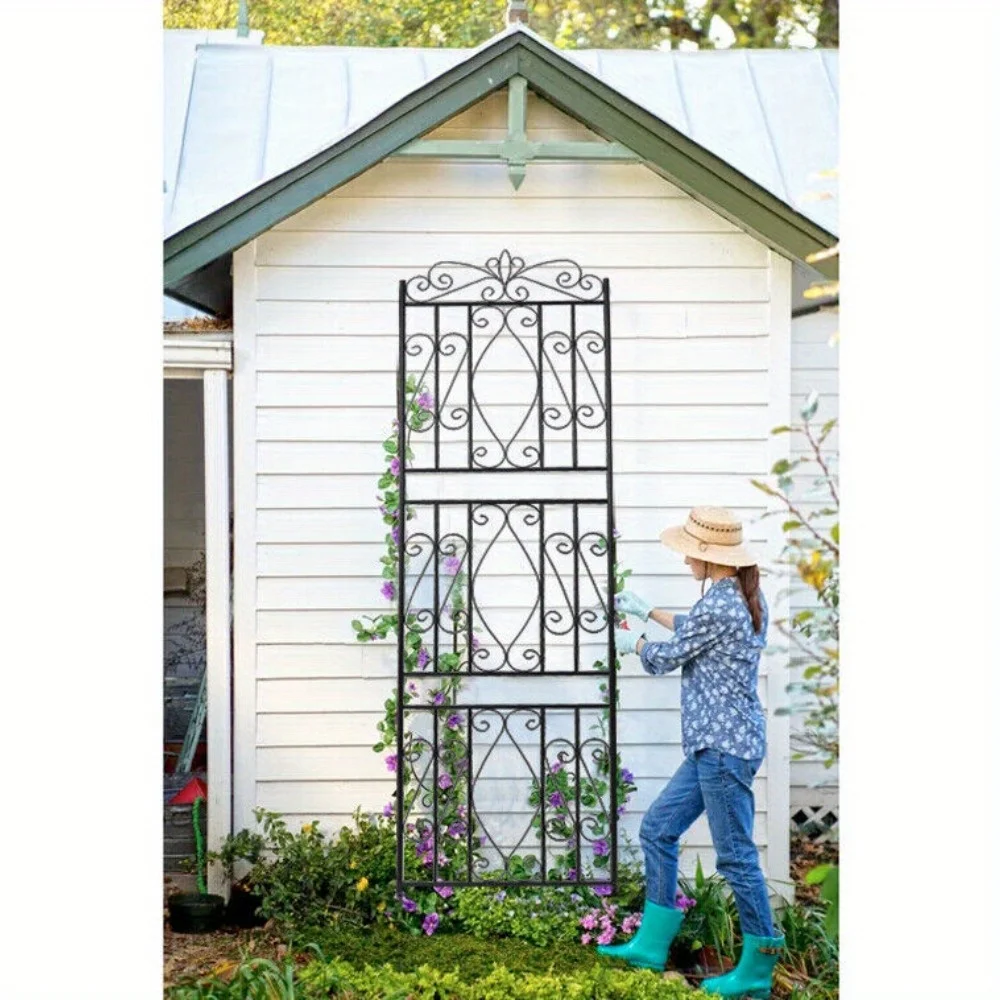 

Classic Metal High Panels Garden Trellis for Climbing Plants Outdoor