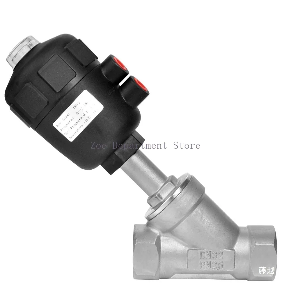 

DN Series High Temperature And Corrosion Resistant Steam Pneumatic Valve Y Type Internal Thread Angle Seat Valve.