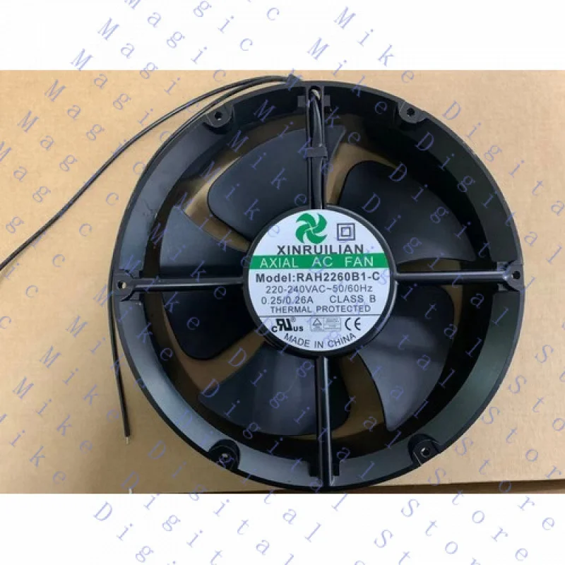 

UU 1 шт. 2-проводной высокотемпературный охлаждающий вентилятор RAH2260B1-C 220 В 0,26 А 22060 22 см