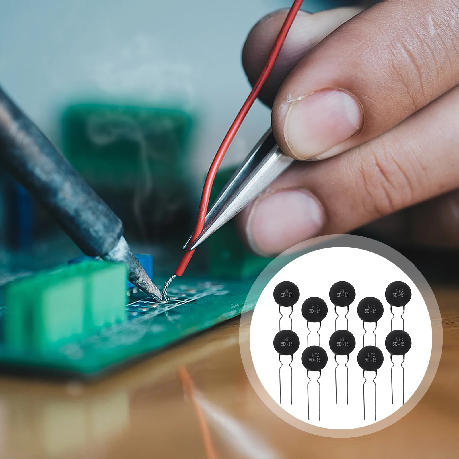 

20 pcs NTC Resistors Temperature Sensor Thermal Inrush Inrush Current Limiter Current Limiter 5D15 Protect Pet Supplies