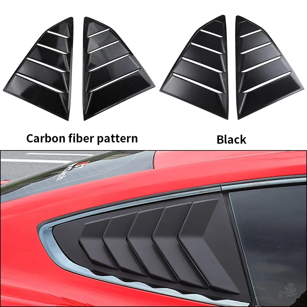 Fit for Chevrolet Chevy Camaro 2016-2022 Quater Window Louvers Side Vent Trim 2PCS Car Rear Window Shutter Cover Spoiler