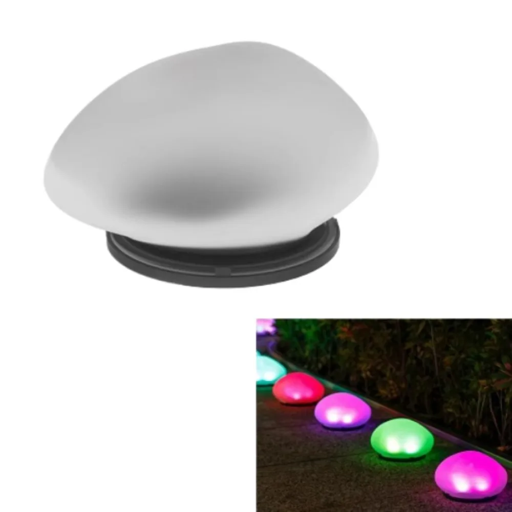 Cobblestone Shaped Solar Stone Lamp Auto on/Off Energy Saving LED Solar Light Decorative Frosted Outdoor Pebble Lamp Outdoor