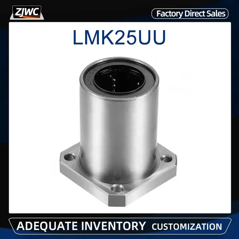 

1pc LMK25UU Type 25mm Flange Linear Bearing CNC Parts For 3D Printer Rod