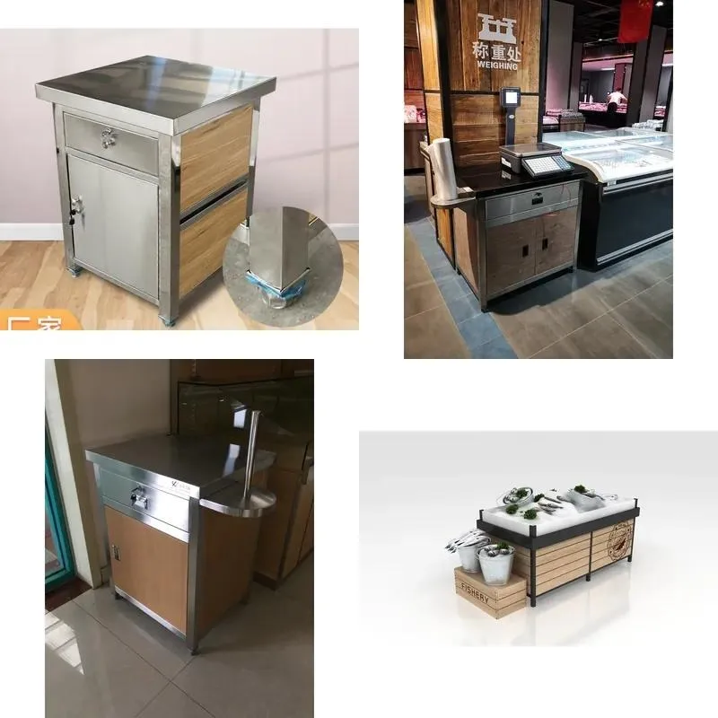 for Factory supply supermarket 1st and 2nd floor stainless steel workbench 201 304 workbench