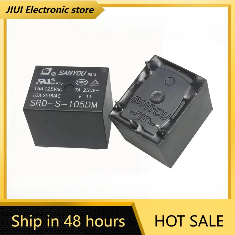 Novo 1 pçs/lote SRD-S-105DM 4 pinos 5V T73 panela elétrica de arroz, máquina de bar de chá, relé de fritadeira de ar