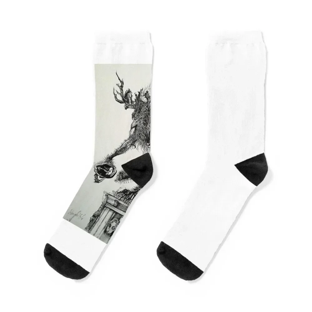 Beast Cleric Dark Souls. Gothic art Socks loose cotton Socks Man Women's