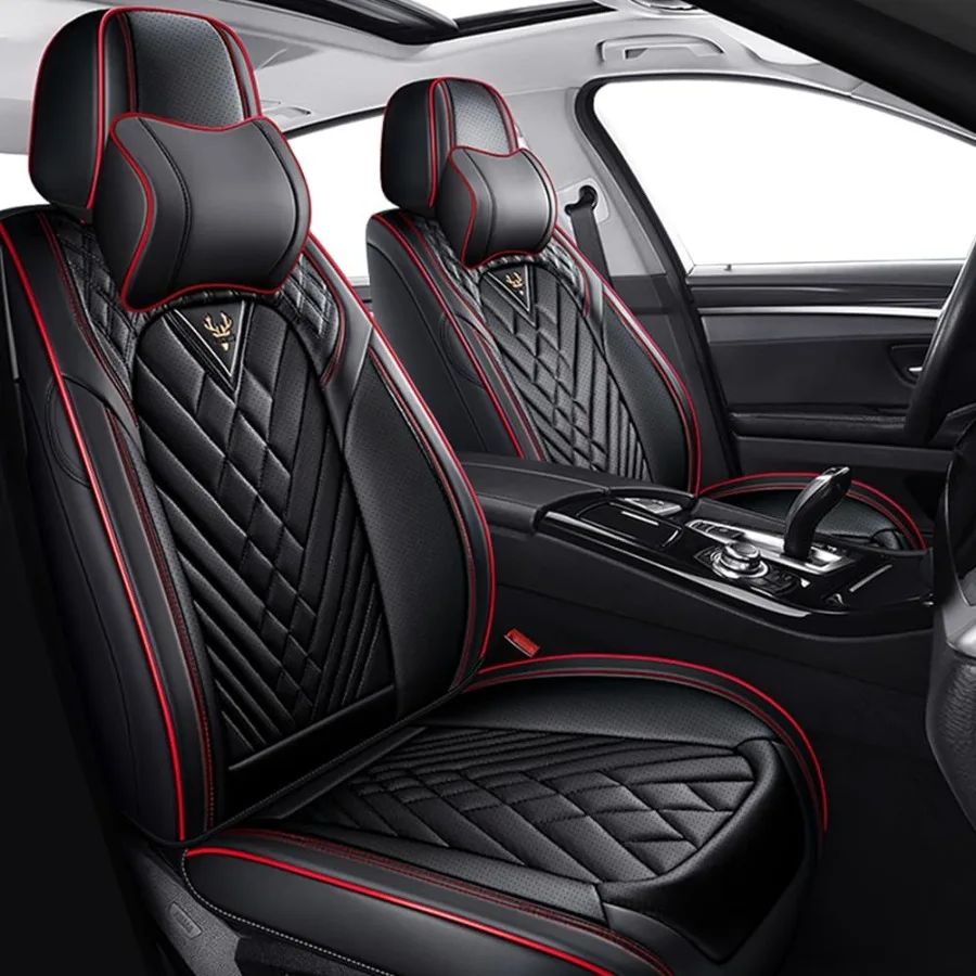 Capas de assento de carro para subaru crosstrek 20162026 premium nappa couro impermeável antiderrapante cobertura completa personalizado ajuste frontal conjunto