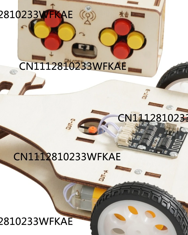 2pcsRemote-Controlled Combat Tank DIY Craft Kit for Kids Student Science Experiment Set