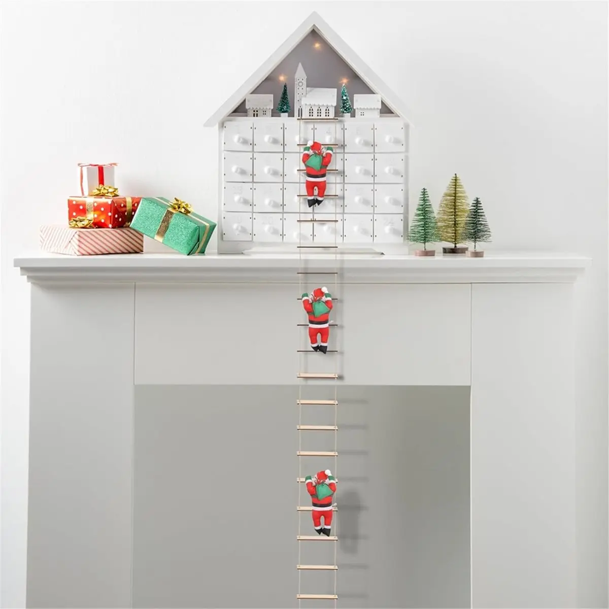 Best sales 2026 Gnome Accessories Rope Ladder 100 X 8 cm Miniature Christmas Gnome Accessories Wooden Gnome Door Mini Ladder
