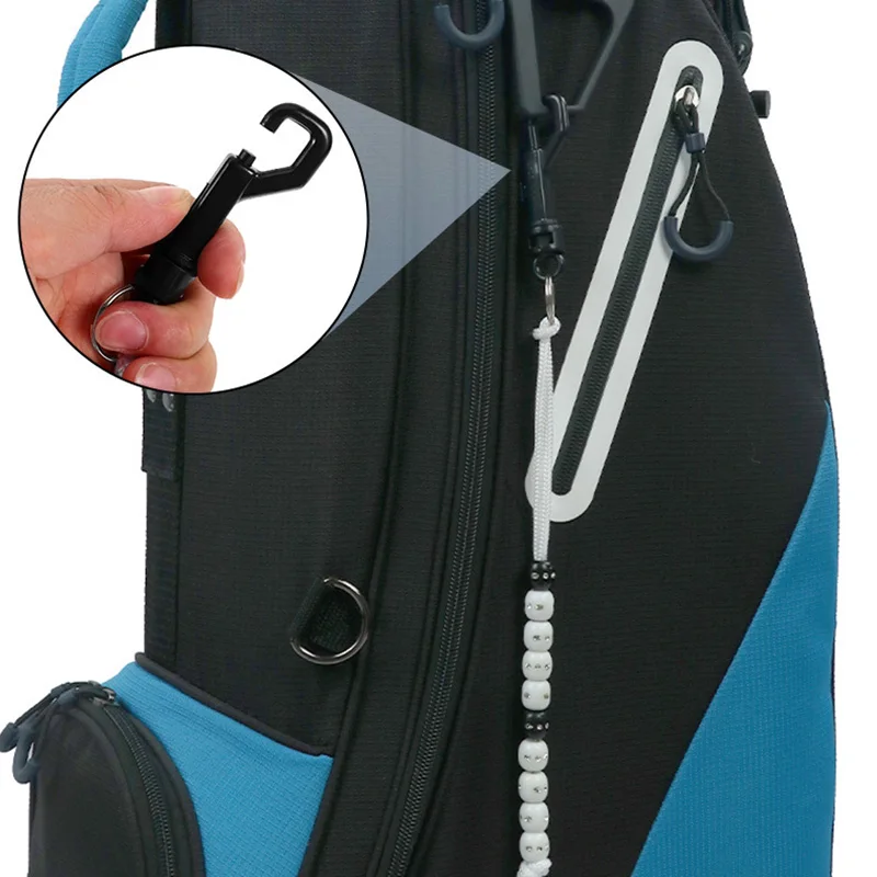 Plastic Golf Beads Score Counter with Clip, Golf Stroke Score Count Keeper Putting Score Counter for Referee Caddy Golfer 30cm