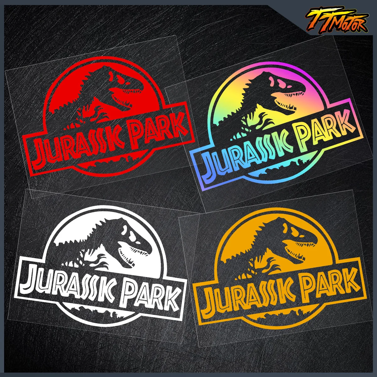 

JDM Jurassic Park Dinosaur Anime Stickers Vinyl Reflective Motorcycles Accessories Decals For VOGE 900 DSX Kawasaki Z900 MT07