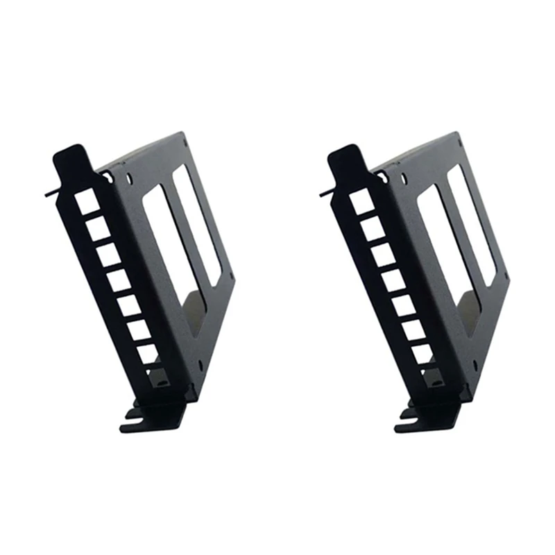 2X PCI Slot 2.5Inch IDE/SATA/SSD/HDD Rear Panel Mount Bracket Hard Drive Adapter Tray With Half-Height Profile Bracket