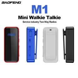 M1 Mini Walkie Talkies Service Industry Small Pager Wireless Communication Indoor Two Way Radios 30g Lightweight 2W 900mAh 16CH