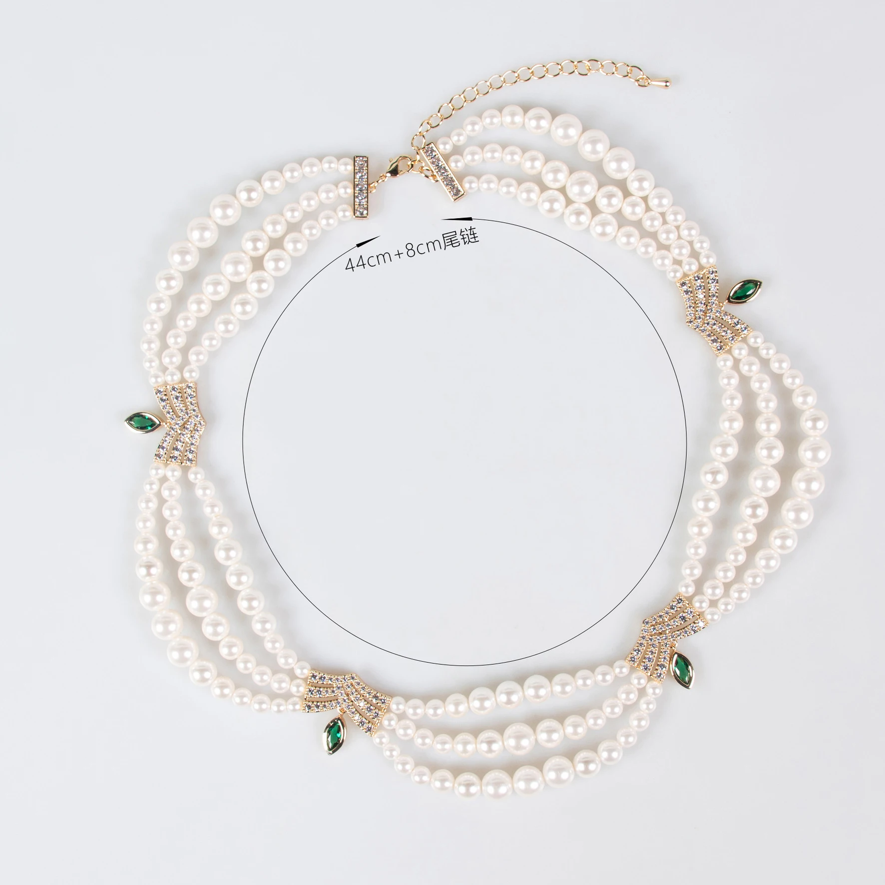 Moda pérola ondulação forma original delicado jóias colar brincos conjunto de baile diário festa casamento saudita feminino viagem M-606