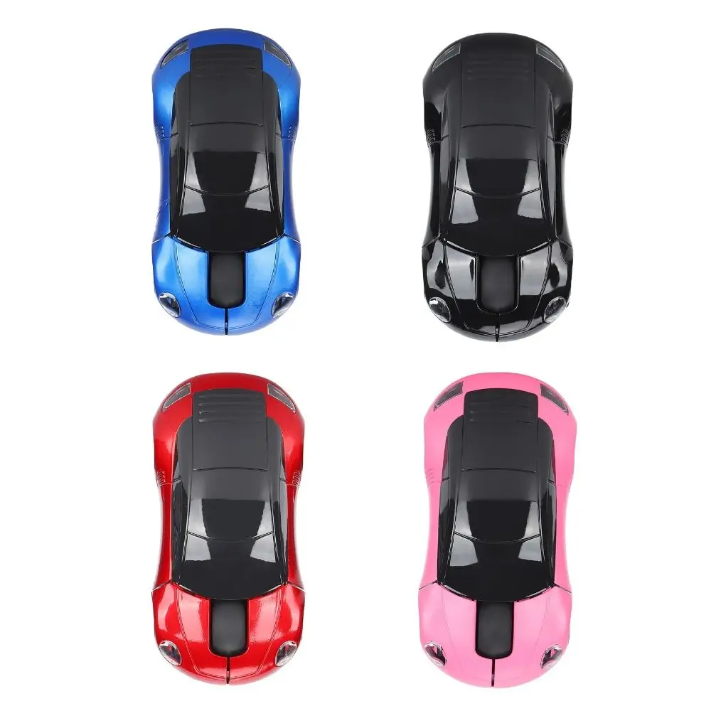 2.4GHz Sports Car Wireless Mouse USB Scroll Low Energy Consumption Car Shaped Wireless Mouse Convenient Portable for Laptop/PC